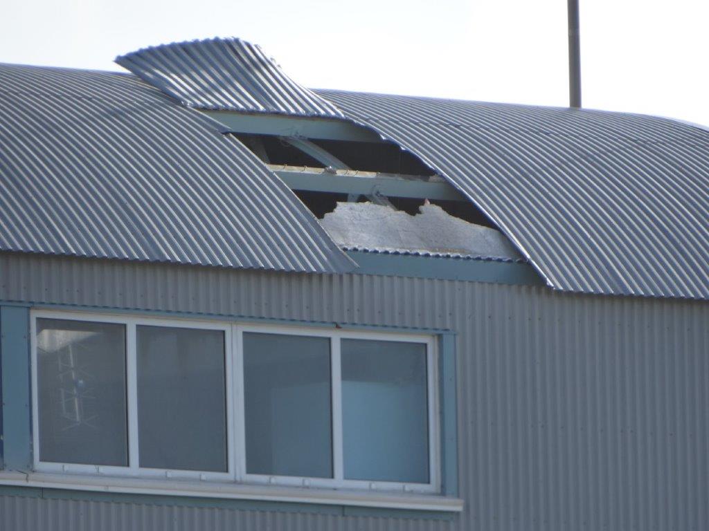 Storm Kate damages Selsey Lifeboat Station Boathouse